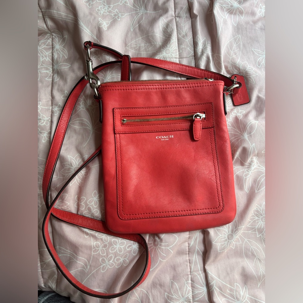 Coach Vibrant Red Crossbody Bag